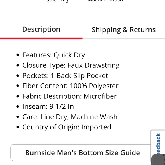 STUNNING BURNSIDE NAVY SWIM TRUNKS - Picture 2 of 10